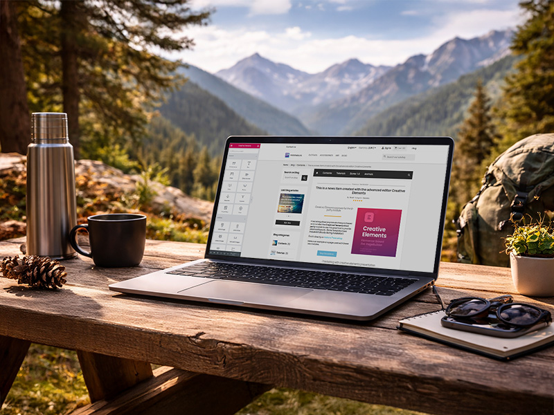 Prestablog peut être utilisé avec Creative Elements pour la création d'articles